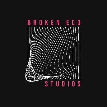 Black & Pink Broken Eco Studios Logo