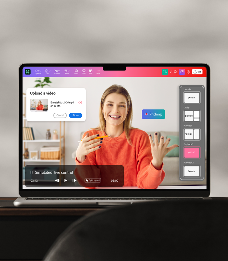 Adobe Connect Webinar-Räume