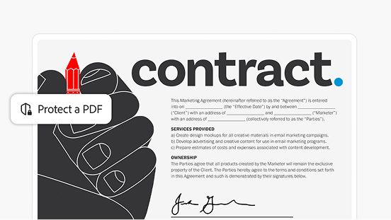 Keep documents safe.