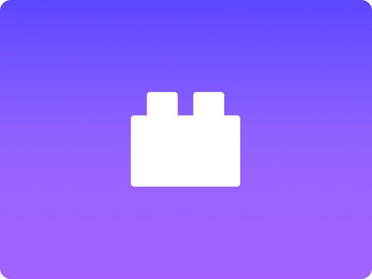 Purple and white square icon for using favourite plugins in Premiere Pro.