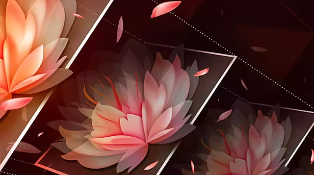 Flowery postcards created with Adobe's postcard design tools