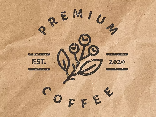 Uzņēmuma logotipa attēls ar digitāla tintes zīmoga efektu.