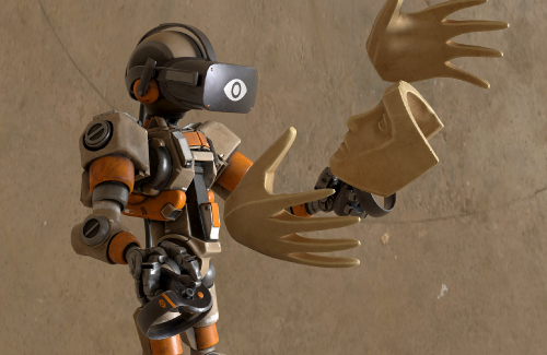 عرض لروبوت يرتدي سماعة رأس الواقع الافتراضي, Picture, Picture, Picture