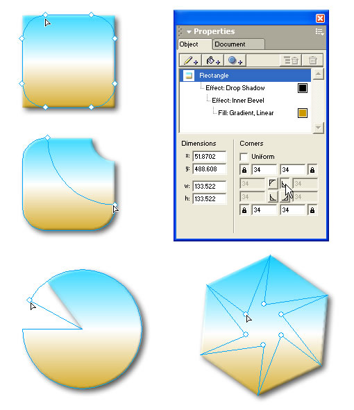 Live-Edit Graphic Primitives 