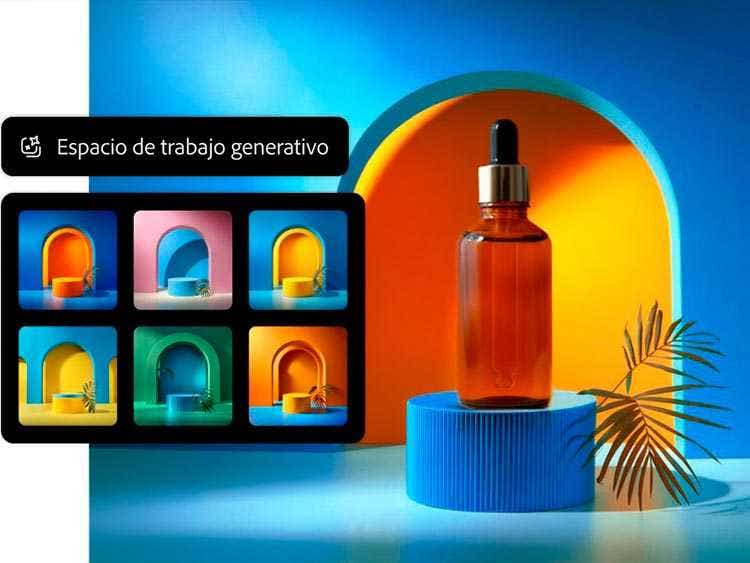 Función Espacio de trabajo generativo con la IA de Photoshop