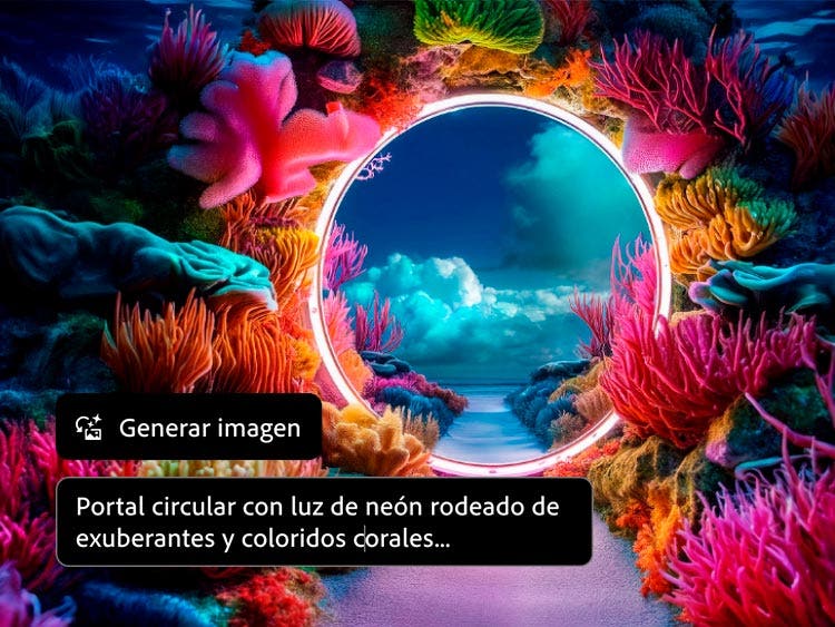 Función Generar imagen con la IA de Photoshop