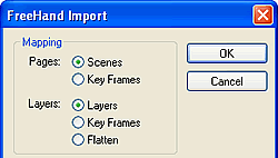 Importador de FreeHand MX para Macromedia Flash MX