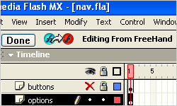 Ejecutar y editar con Macromedia Flash MX