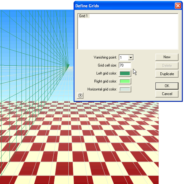 Cuadrícula de perspectiva