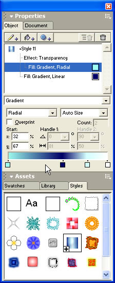 Mejoras al panel Estilo