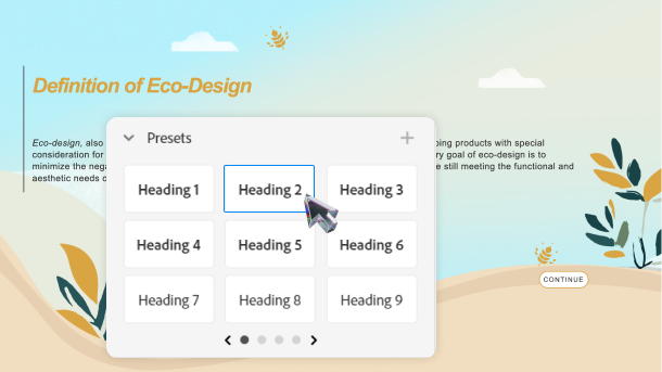 stylish text presets
