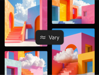 Architectural mood board with vivid staircases and arches in warm and cool tones, ideal for design planning.