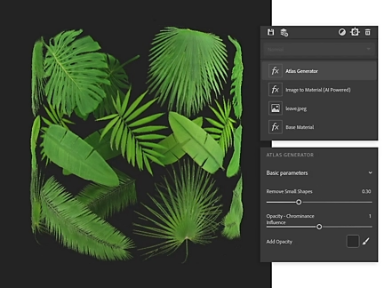 sampel daun tropika 3D menggunakan perisian tangkapan 3D