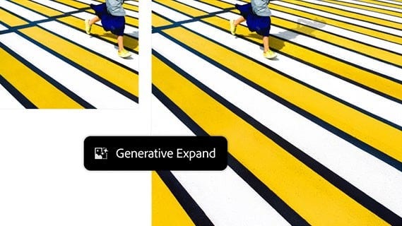 Functie Generatief uitbreiden met Photoshop AI