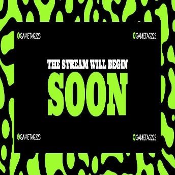 Neon Green and Black Bold Starting Stream Soon Twitch Banner
