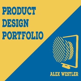 Blue & Yellow Product Design Portfolio