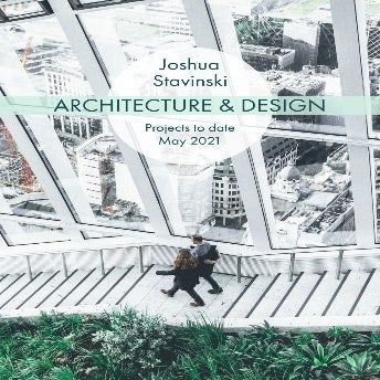 White And Green Building Portfolio Cover