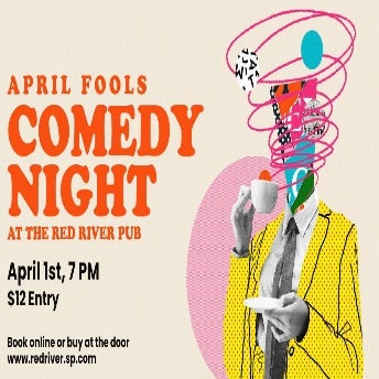 Orange April Fools Comedy Night Instagram Landscape