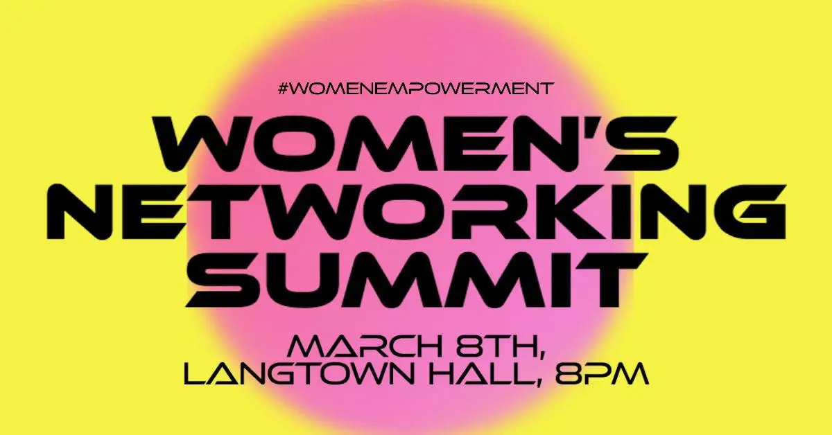 Pink & Yellow Women’s Networking Summit Facebook Post 