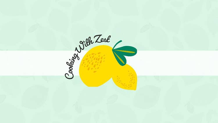 Green Yellow Lemon Cooking With Zest Youtube Channel Art