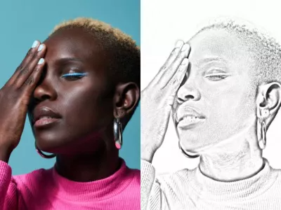 Je kunt in een handomdraai foto's omzetten in levendige potloodschetsen in zwart-wit of kleur. Lees hier hoe.