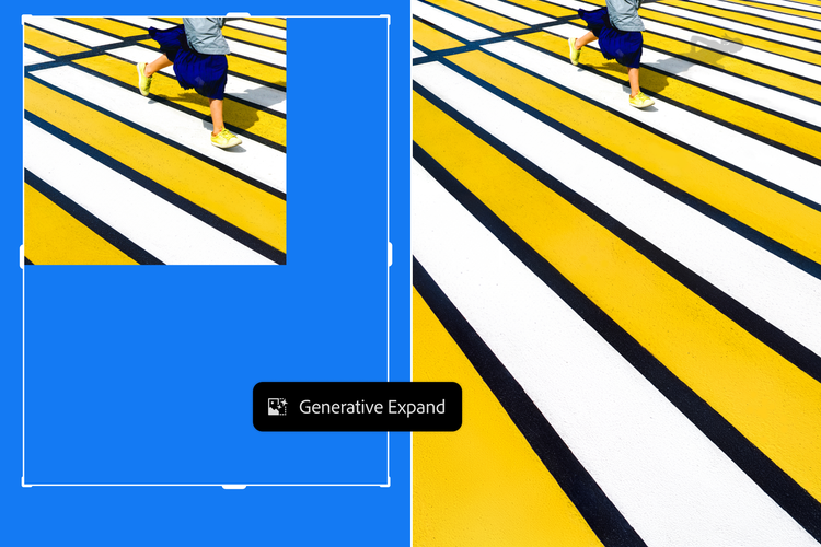 Generativ utvidelse i Photoshop