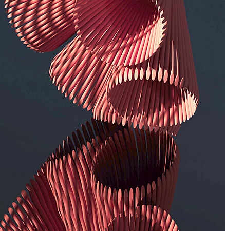 Kreativ blomsterillustrasjon i 3D