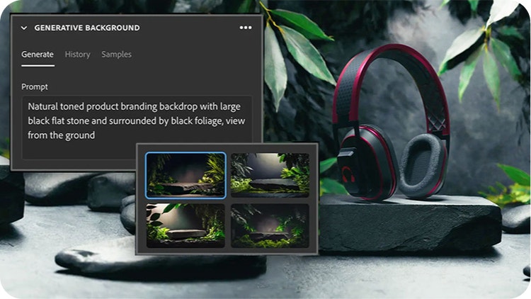 Gjør bakgrunnen mer attraktiv ved hjelp av generativ KI.