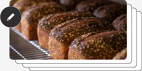 A photo showing loaves of bread.