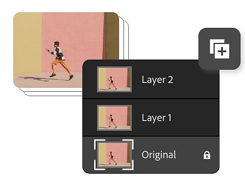 Use layers to edit photos in Photoshop