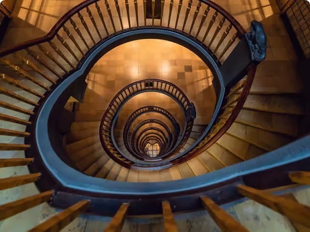 spiral na hagdanan