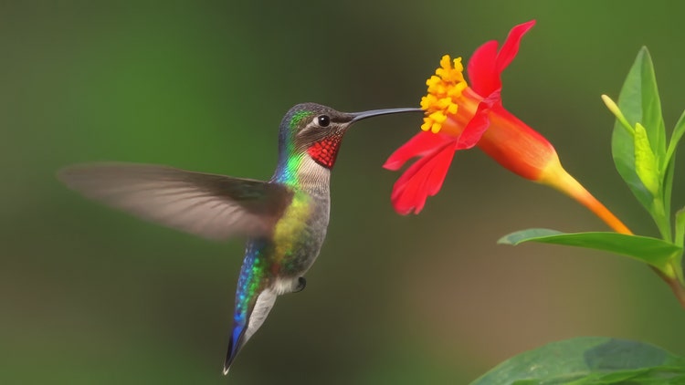AI generated na image ng hummingbird
