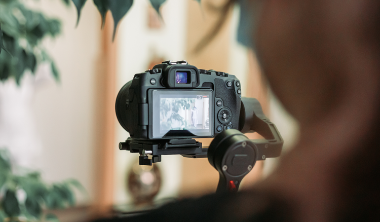 larawan ng camera na nagre-record ng session ng pagsasanay