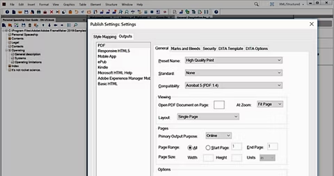 Control over PDFs