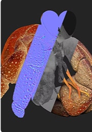 Isang object na may iba't ibang texture