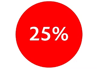 25%