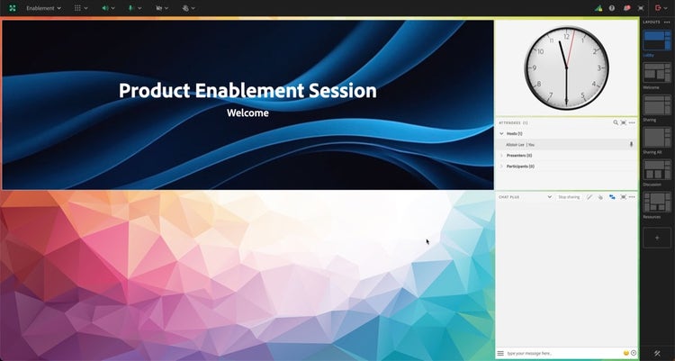 Titler pod showing room title