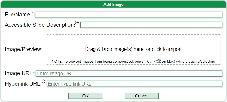 Add or Edit Image Settings