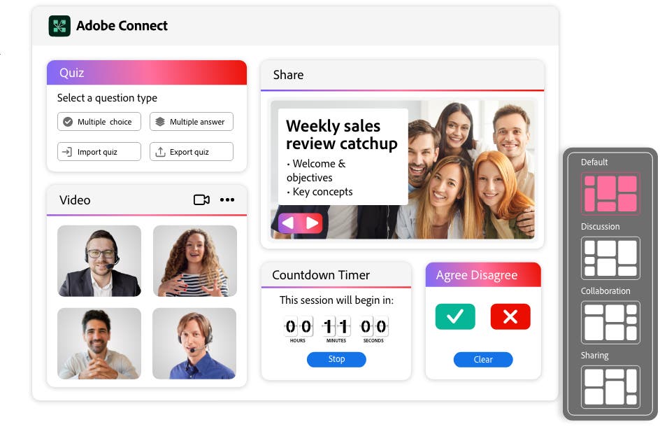 Audience engagement | Adobe Connect for training & webinars