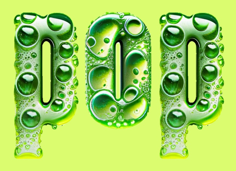 pop, lime colored soda with bubbles