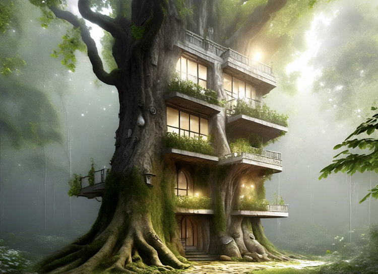 AI generated tree house