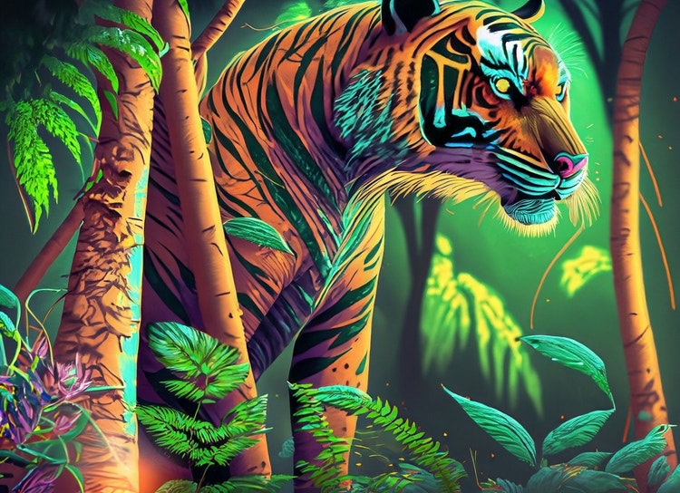 Tiger in jungle