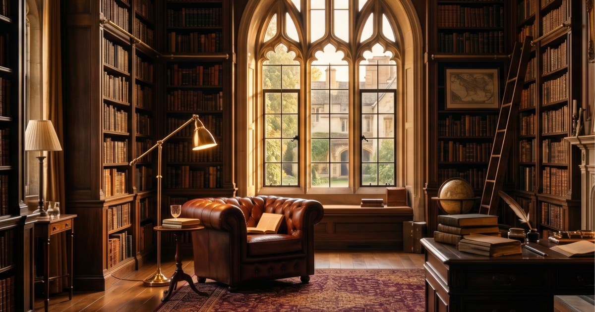 Dark Academia Room Generator | Adobe Firefly