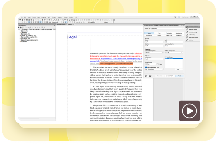 Last line right indent