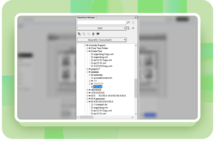 Unicode Support for Adobe Experience Manager Guides Connector