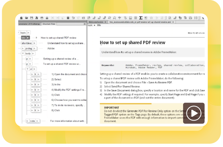 WYSIWYG PDF for DITA content