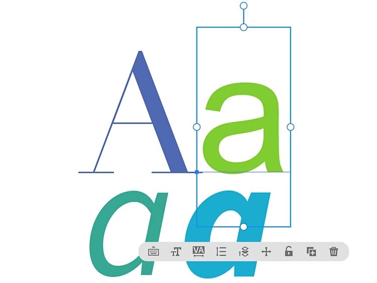 transforming the letter a