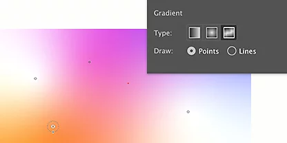Adobe Illustrator gradient interface