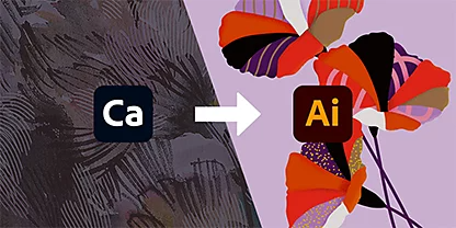 Scan any artwork to digital format with Adobe Capture to Illustrator
