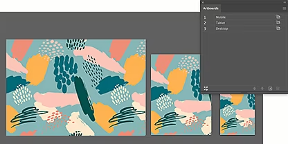 Adobe Illustrator artboard interface